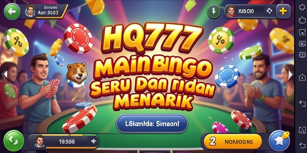 Tampilan gameplay HQ777 yang seru dan penuh aksi Bingo.