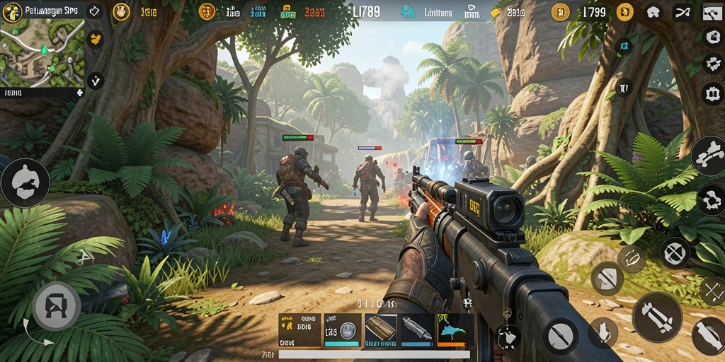 Tampilan gameplay seru dalam aksi TPS di LI789.