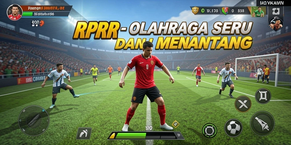 Tampilan gameplay RPRR yang menarik dan penuh aksi olahraga.